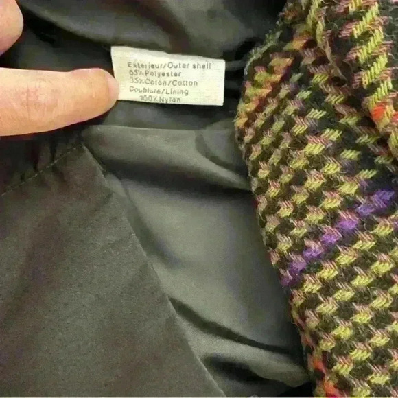 Vintage 90s Oversized Minimalist Unisex Black Belted Long Jacket Trench Coat - Picture 8 of 16